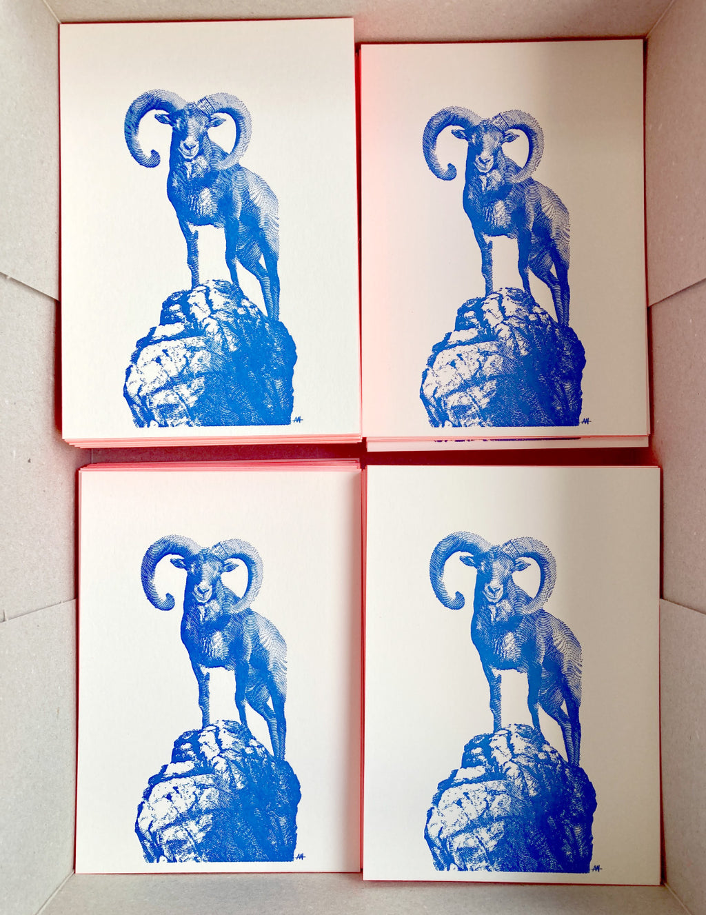 Big Horn Letterpress Postcard