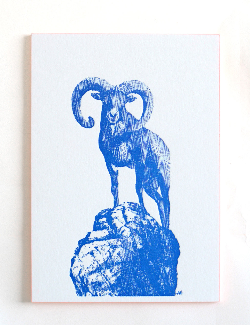 Big Horn Letterpress Postcard