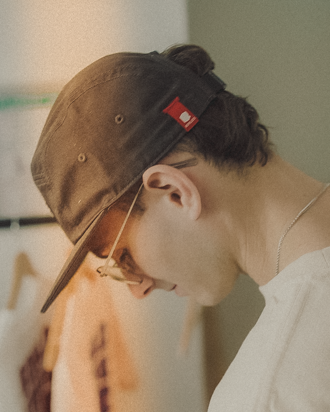 Stone washed black - camper cap.